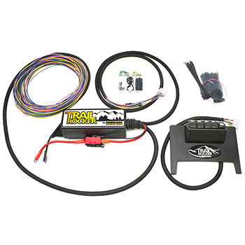 Painless, Trail Rocker Accessory Control System Jeep Wrangler JK '11-'18, Auto. Only, Black Dash Panel