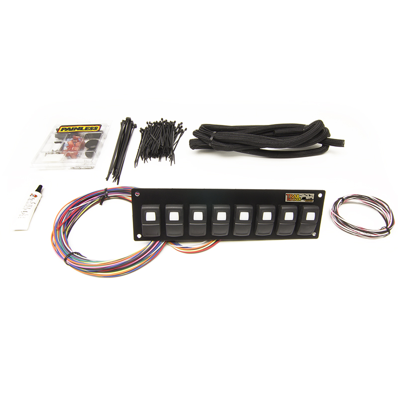 Painless, Trail Rocker Switch Panel, 8 Switch Dash Mount