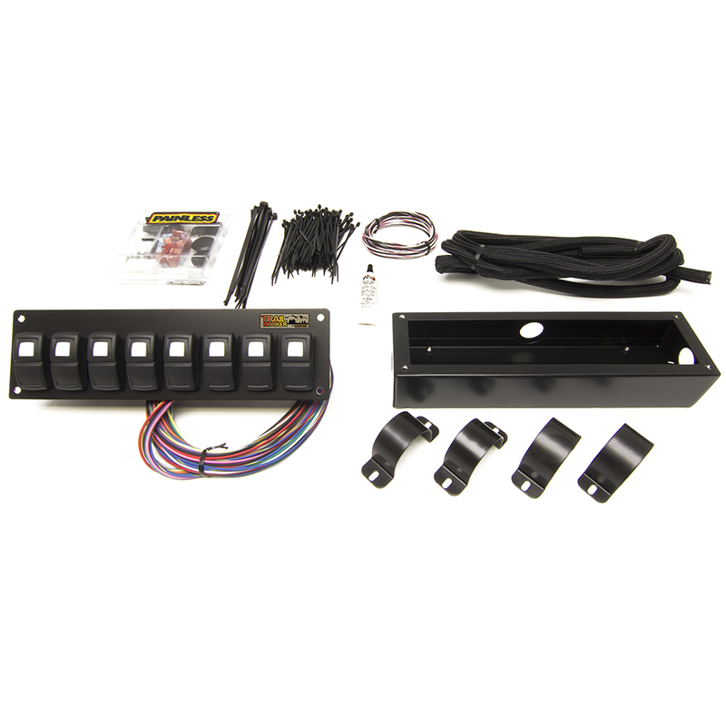Painless, Trail Rocker Switch Panel, 8 Switch Roll Bar Mount