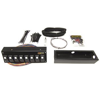 Painless, Trail Rocker Switch Panel, 8 Switch Flange Mount