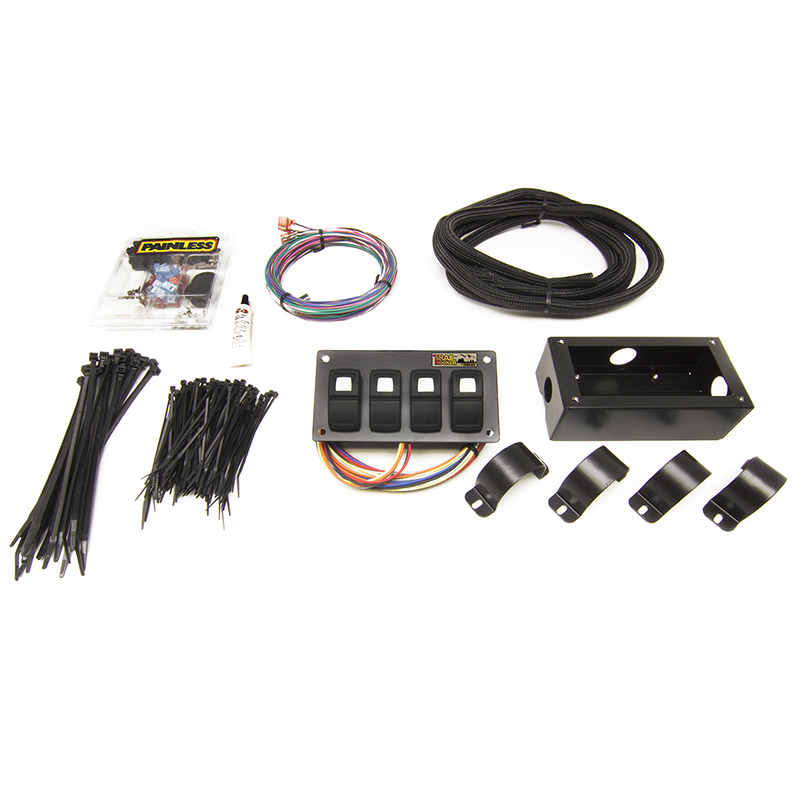 Painless, Trail Rocker Switch Panel, 4 Switch Roll Bar Mount