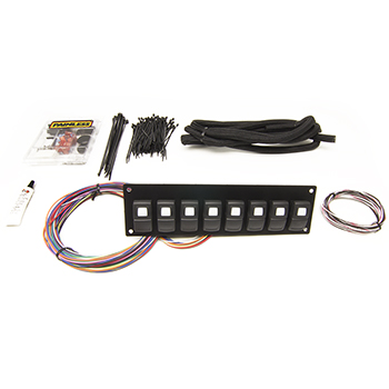 Painless, Track Rocker Panel Dash Mount, 8 Switch