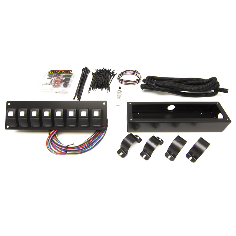 Painless, Track Rocker Panel Roll Bar Mount, 8 Switch
