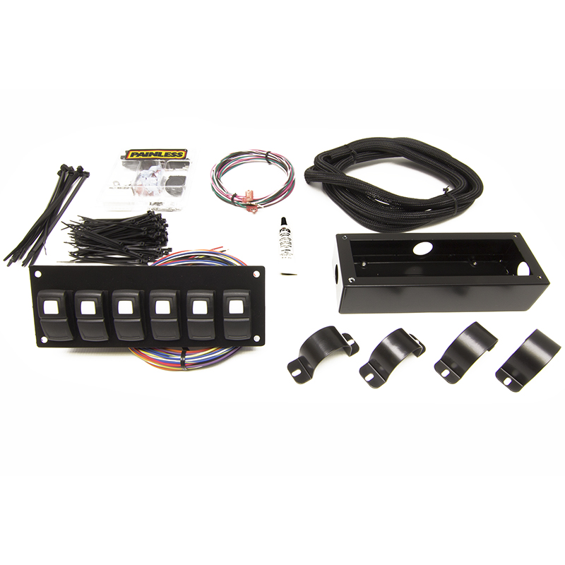 Painless, Track Rocker Panel Roll Bar Mount, 6 Switch