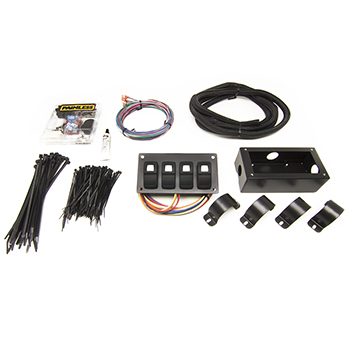 Painless, Track Rocker Panel Roll Bar Mount, 4 Switch