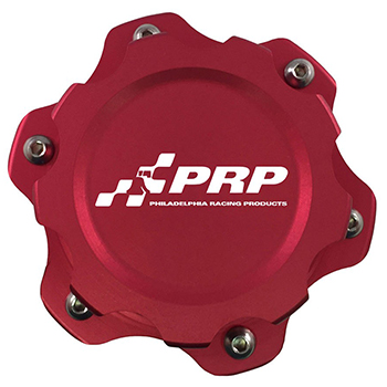 Philadelphia Racing Products, Fuel Cell Cap & Bung Assembly, 6 Bolt, Red Anodized, Sold as Each