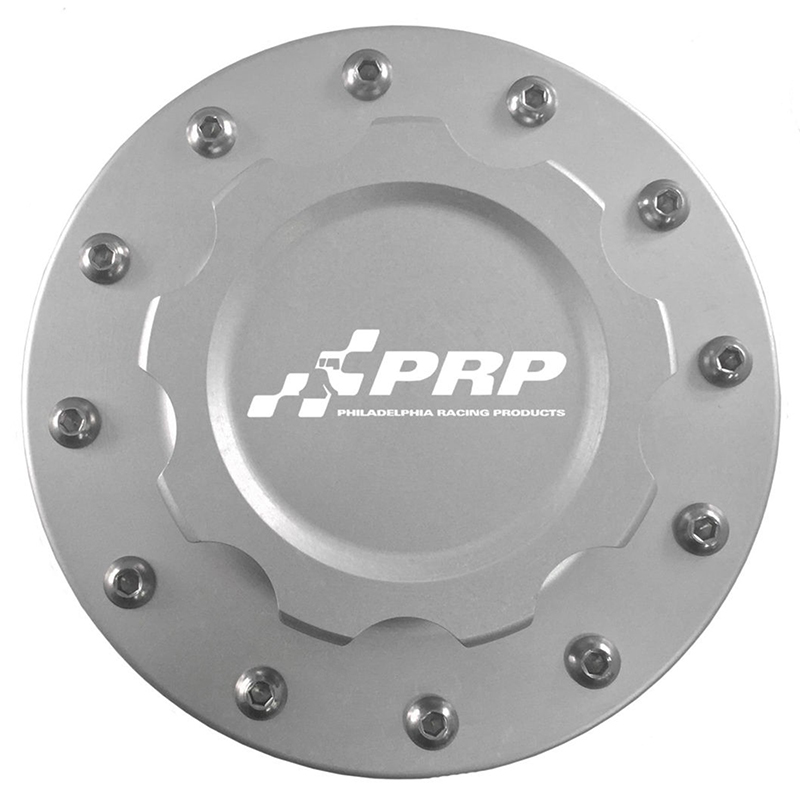 Philadelphia Racing Products, Fuel Cell Cap & Bung Assembly, 12 Bolt, Clear Anodized, Sold as Each
