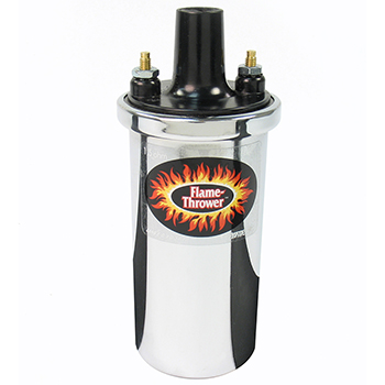 PerTronix, Flame-Thrower Ignition Coil, for Points, Ignitor, or Similar Ignitions, Chrome