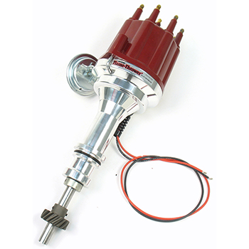 PerTronix, Flame Thrower Plug n Play Billet Distributor Ignitor II w/ Vacuum Advance, Ford 351C/M/429-460, Red Cap