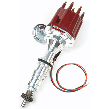 PerTronix, Flame Thrower Plug n Play Billet Distributor Ignitor II w/ Vacuum Advance, Ford FE 332-428, Red Cap, Each