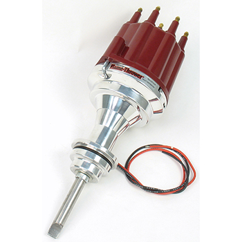 PerTronix, Flame Thrower Plug n Play Billet Distributor Ignitor II w/ Mechanical Advance, Chrysler 426/440, Red Cap