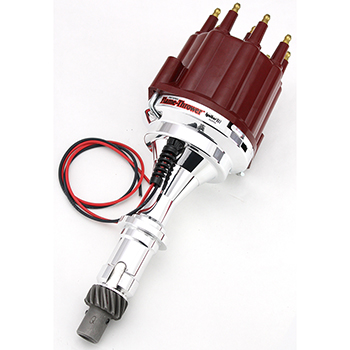 PerTronix, Plug n Play Billet Distributor Ignitor III w/ Multi-Spark & Rev Limiter, Mech. Advance, Pontiac V8, Red Cap