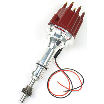 PerTronix, Flame Thrower Plug n Play Billet Distributor Ignitor II w/ Mechanical Advance, Ford 289-302, Red Cap