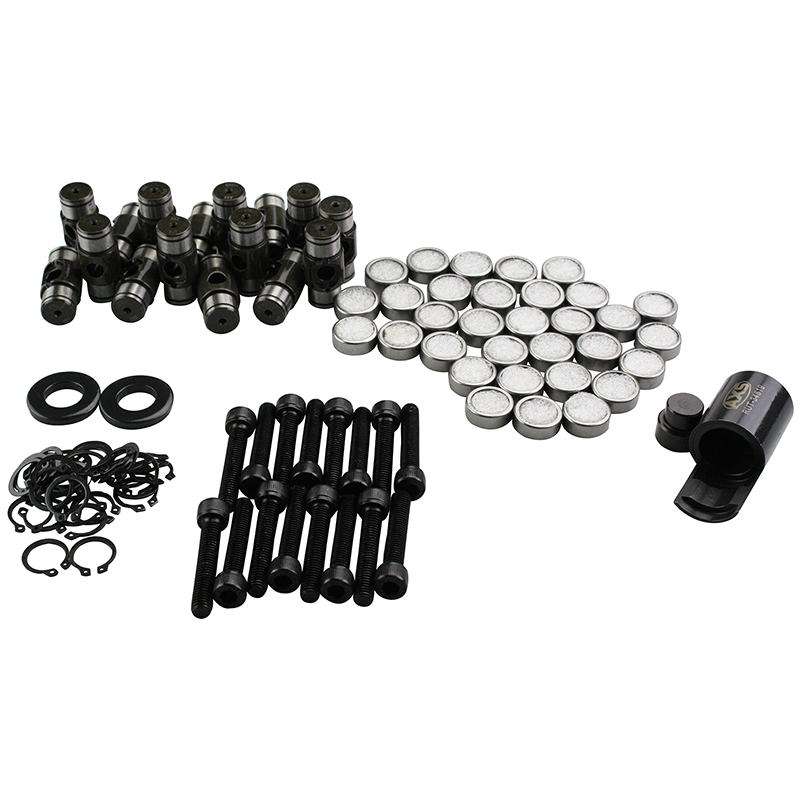 PRW, LS Rocker Arm Trunnion Upgrade w/ Removal/Install Tools, Set of 16