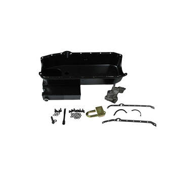 Power Products, IMCA Circle Track HP Steel Oil Pan 4pc Kit, Chev SB Pre-'80 w/ High Volume Pump