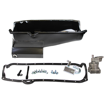 Power Products Low Profile Kicked-Out Sump Oil Pan Kit, Chev BB Mark IV