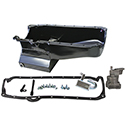 Power Products Low Profile Kicked-Out Sump Oil Pan Kit, Chev SB 80-85 & Dart SHP, with Std.Volume Pump