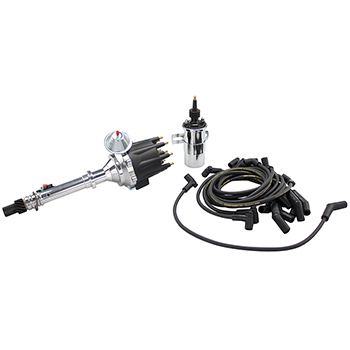 Power Products, Power Plus Billet Ready-to-Run Ignition Kit, Chev SB/BB, Red or Black Cap