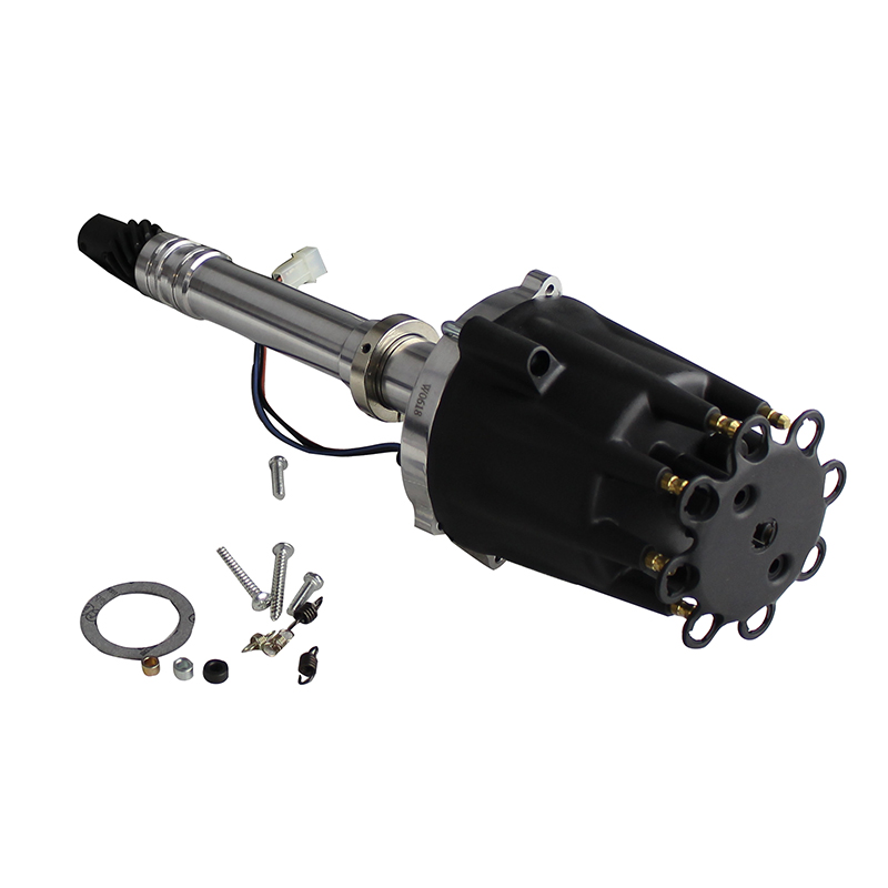 Power Products, Billet Racing Distributor, Chevrolet SB/BB, w/ Slip Collar, Black Cap, Sold as Each