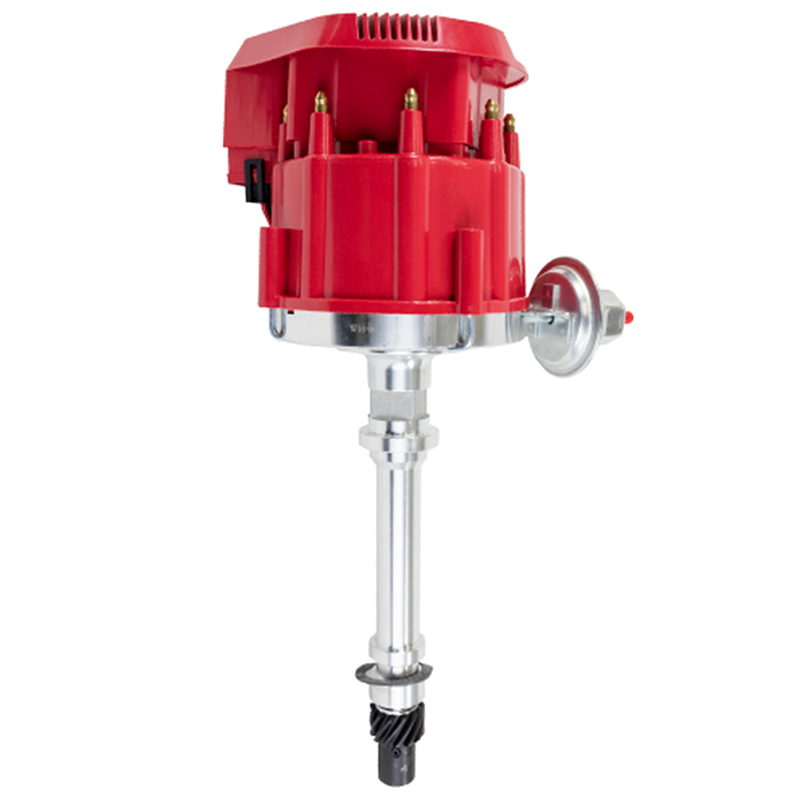 Power Products, Power Plus GM HEI Distributor, Chev SB/BB, Super Cap w/ Vacuum Advance, Red, Sold as Each