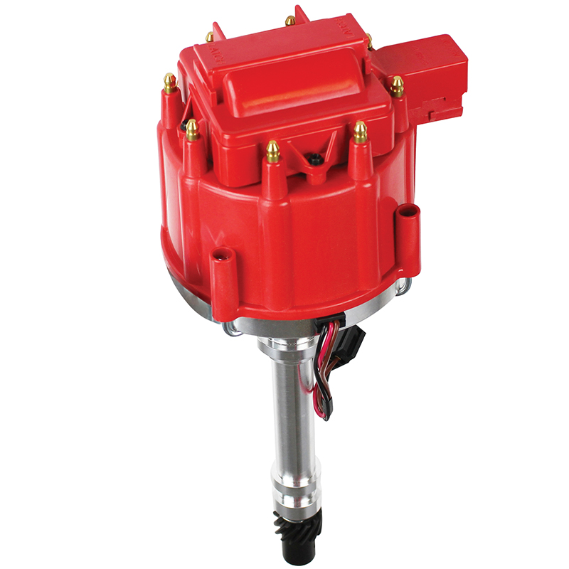 Power Products, Power Plus GM HEI Distributor, w/ Mechanical Advance, Chev SB/BB, Red Cap, Sold as Each