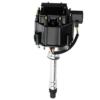 Power Products, Power Plus GM HEI Distributor, w/ Mechanical Advance, Chev SB/BB, Black Cap, Sold as Each
