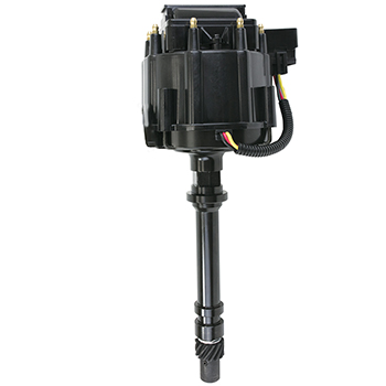 Power Products, Power Plus Pro Black, GM HEI Distributor, w/ Mechanical Advance, Chev SB/BB, All Black, Sold as Each