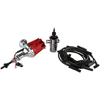 Power Products, Power Plus Billet Ready-to-Run Ignition Kit, Ford 289-302, Red or Black Cap