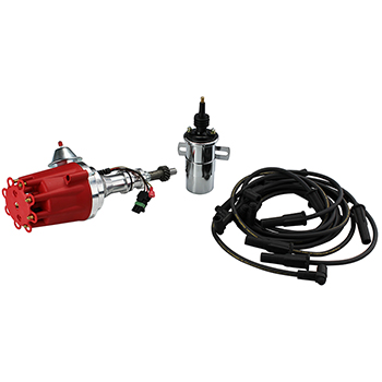 Power Products, Power Plus Billet Ready-to-Run Ignition Kit, Ford 351W, Red or Black Cap