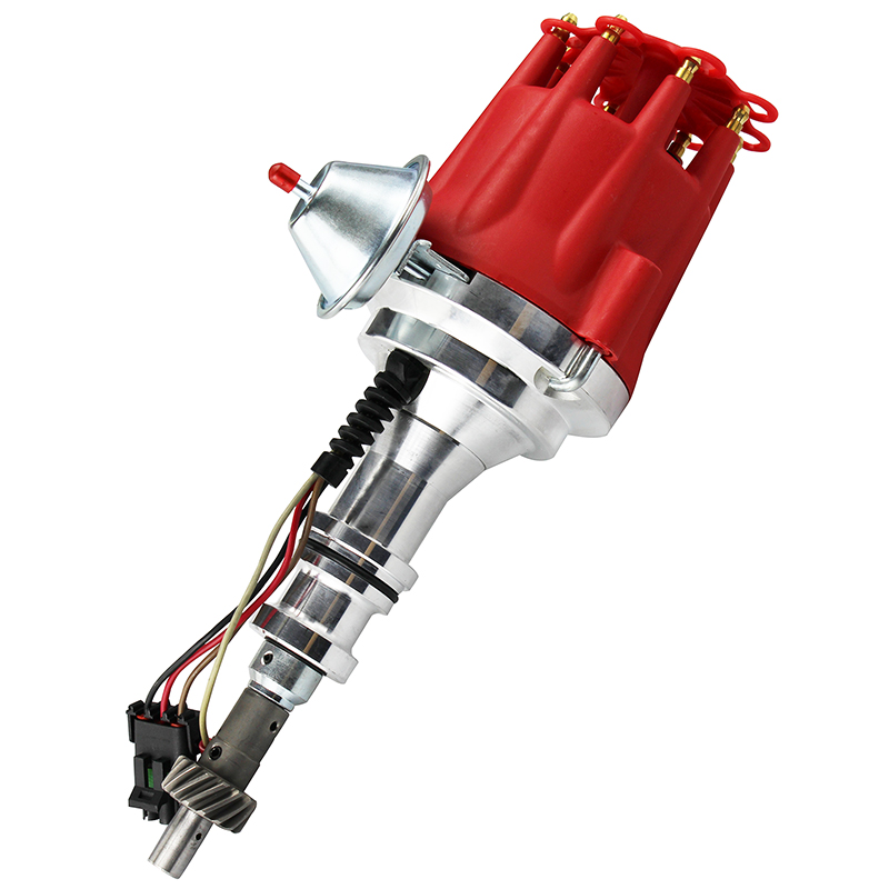Power Products, Power Plus Billet Ready To Run Distributor, Ford 351W, Red Cap, Sold as Each