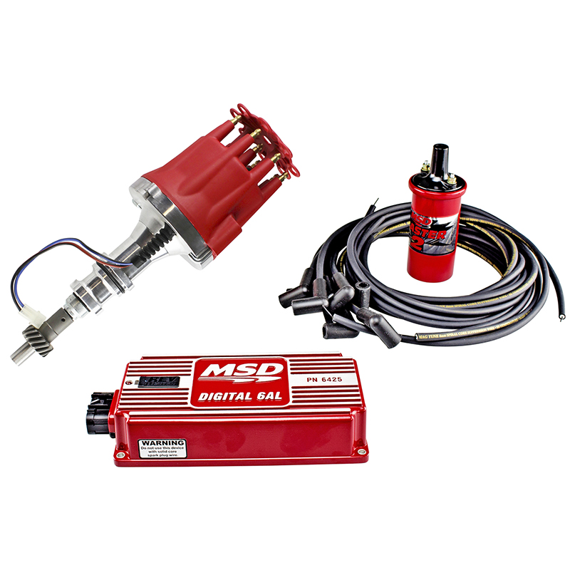 Power Products, Billet Racing Ignition Kit, Ford 351W, Red or Black