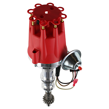 Power Products, Power Plus Billet Ready To Run Distributor, Ford 351C/M, 429-460, Red Cap, Each