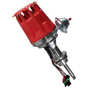 Power Products, Power Plus Billet Ready To Run Distributor, Chrysler SB, Red Cap, Sold as Each