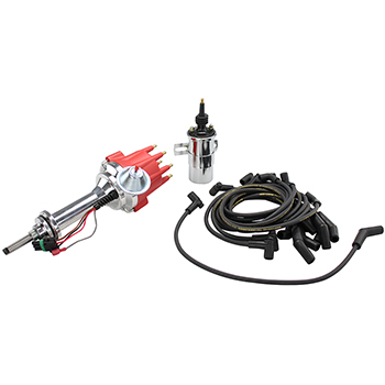 Power Products, Power Plus Billet Ready-to-Run Ignition Kit, Chrysler 383, 400, Red Cap