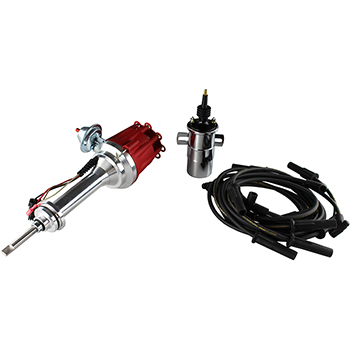 Power Products, Power Plus Billet Ready-to-Run Ignition Kit, Chrysler 426, 440, Red Cap