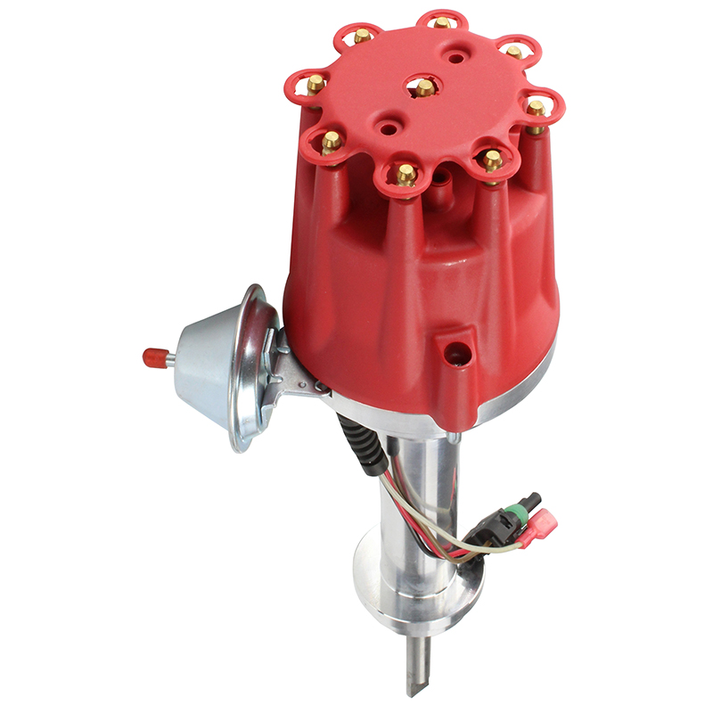 Power Products, Power Plus Billet Ready To Run Distributor, Chrysler 426, 440, Red Cap, Sold as Each