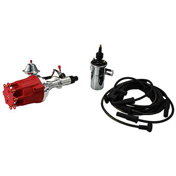 Power Products, Power Plus Billet Ready-to-Run Ignition Kit, Pontiac V8, Red Cap