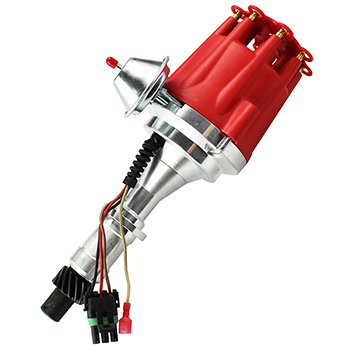 Power Products, Power Plus Billet Ready To Run Distributor, Pontiac V8, Red Cap, Sold as Each