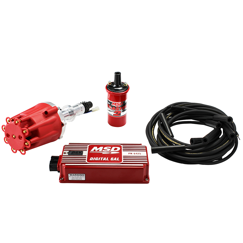Power Products, Billet Racing Ignition Kit, Pontiac V8, Red