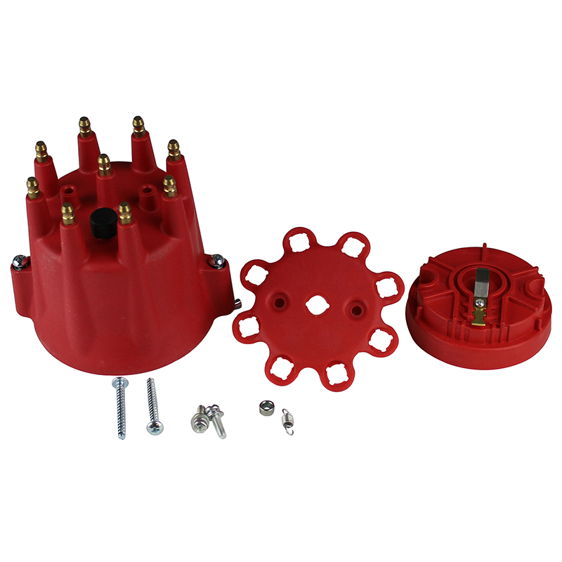 Power Products, Distributor Cap & Rotor Kit, for Power Products Billet & MSD Pro-Billet, Red
