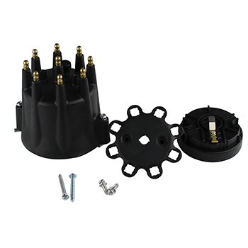 Power Products, Distributor Cap & Rotor Kit, for Power Products Billet & MSD Pro-Billet, Black
