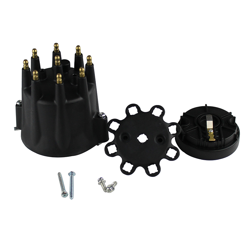 Power Products, Distributor Cap & Rotor Kit, for Power Products Billet & MSD Pro-Billet, Black