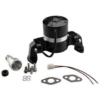 Power Products, Aluminum Electric Water Pump, Chevrolet Small Block, Black, Sold as Each