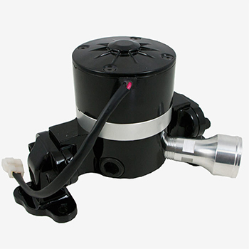 Power Products, Aluminum Electric Water Pump, Ford 351C/M/400, w/ Backing Plate, Black, Sold as Each