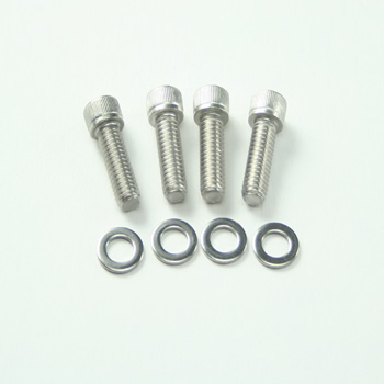 Power Products, Oil Filter Housing Allen Head Bolts w/ Washers, Ford FE 390-427, Stainless Steel