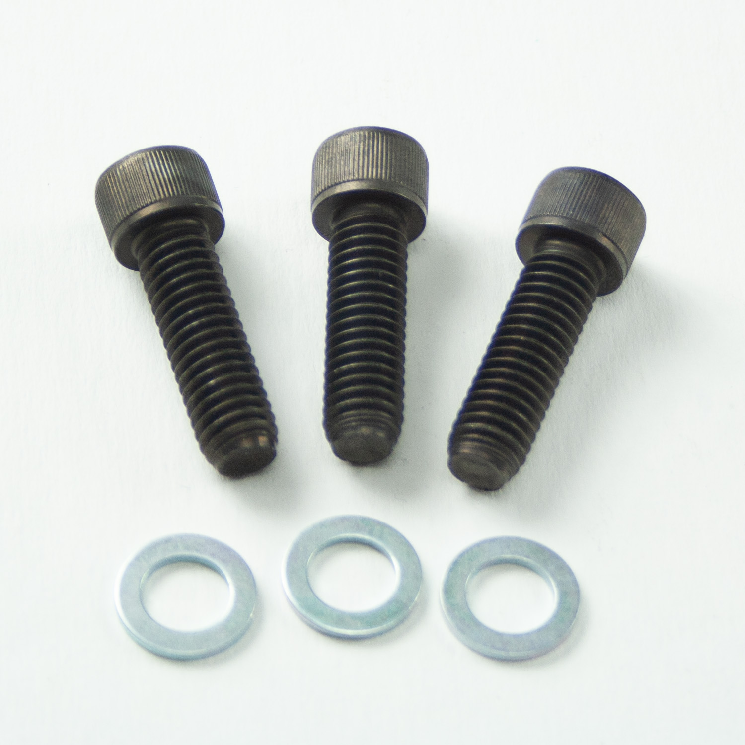 Power Products, Oil Filter Housing Allen Head Bolts w/ Washers, Pontiac V8, Black Oxide