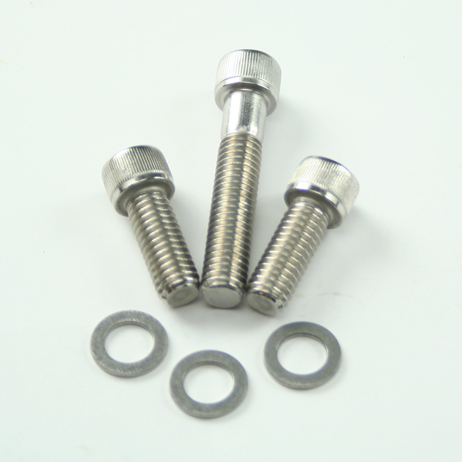 Power Products, Thermostat Housing Allen Head Bolts w/ Washers, Chev SB/BB/Vortec, Stainless Steel