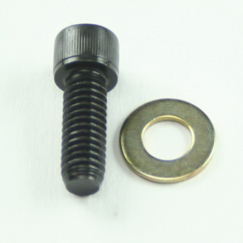 Power Products, Distributor Hold Down Bolt w/ Washers, Chev SB/Vortec/BB, Allen Head, Black Oxide