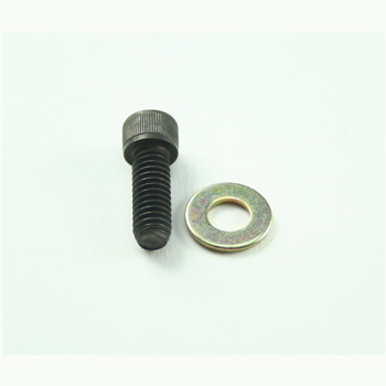 Power Products, Distributor Hold Down Bolt w/ Washer, Ford 260-302/5.0L, 351W/5.8L, 351C/M/400, FE, 429-460, Black Oxide