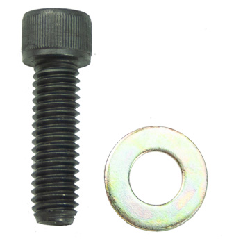 Power Products, Distributor Hold Down Bolt w/ Washer, Pontiac 326-455, Allen Head, Black Oxide